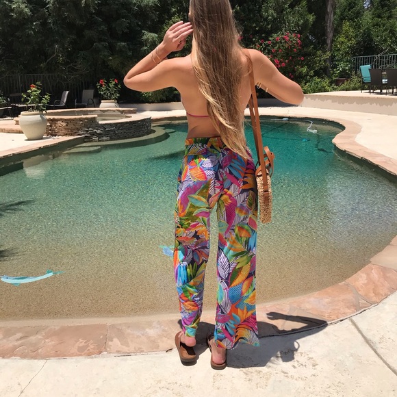 Anne Cole Tropicana Mesh Beach Pants - Picture 10 of 16